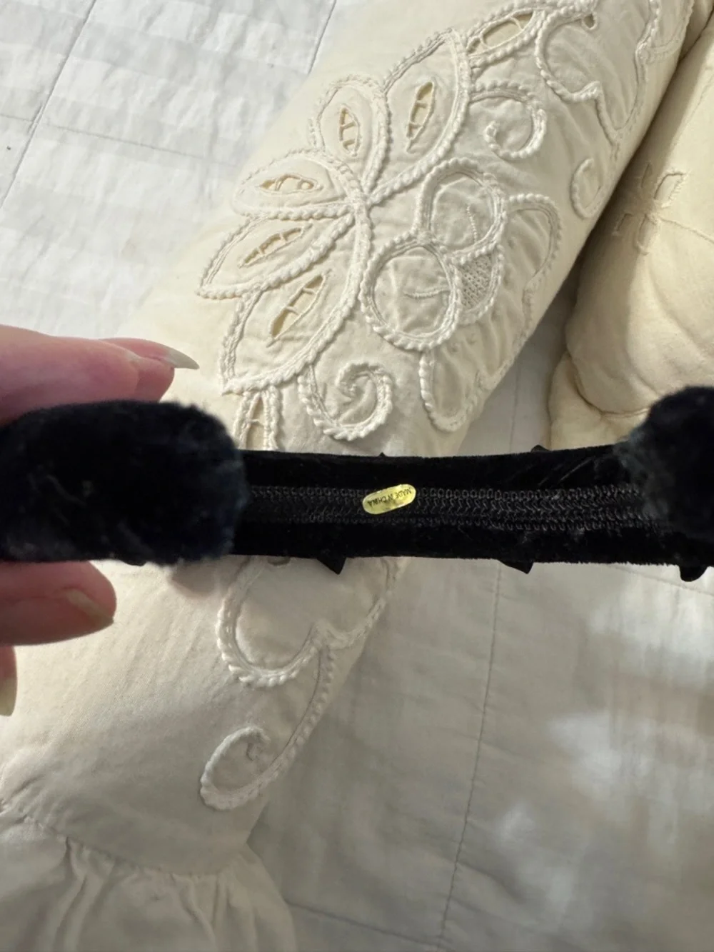Black Velvet Bow Headband - Women Accessories